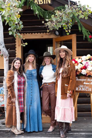 <p>Sydney Nebens</p> Amy Nebens, Dianne Vavra, Lela Rose and Courtney Sixx at Lela Rose Ranch in Jackson Hole, Wyoming