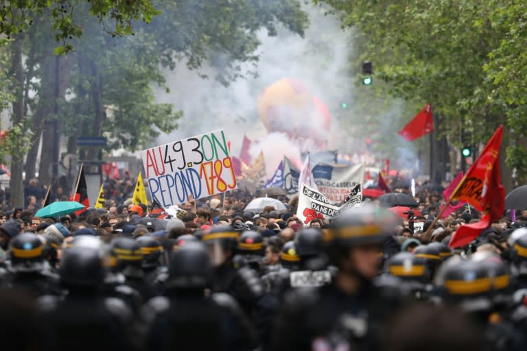 France was hit by a wave of protests against the government's labour reforms in 2016