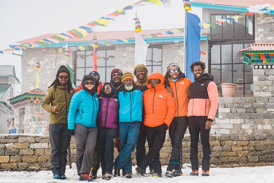 The Full Circle Everest team on a training trip to Nepal in 2021, ahead of their expedition to Mount Everest in 2022.