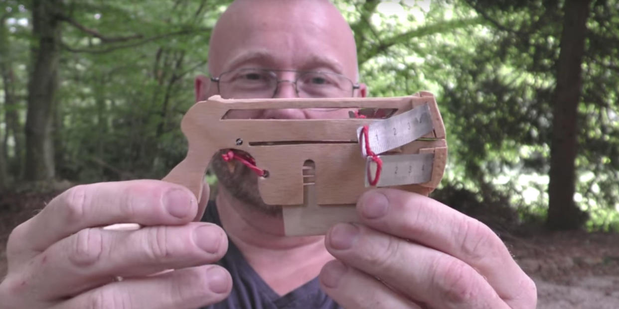 A Homemade Toothpick Crossbow Packs More Punch Than You'd Think