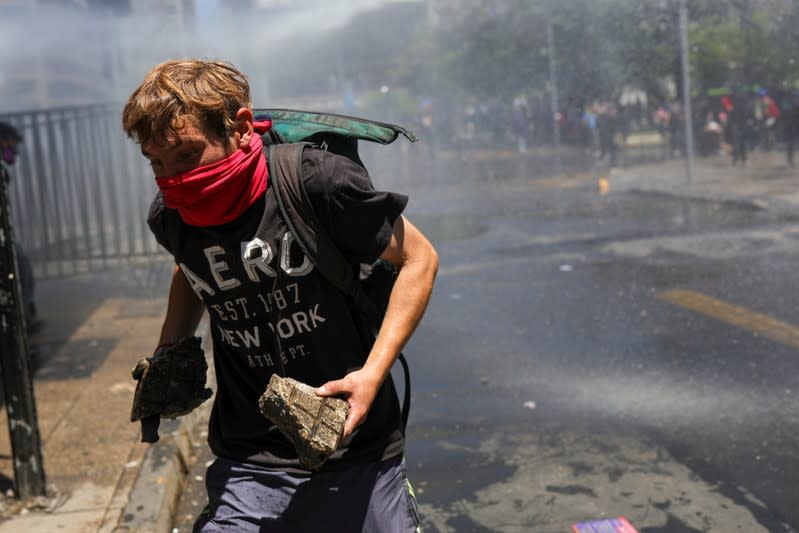 Protest against Chile's government in Santiago