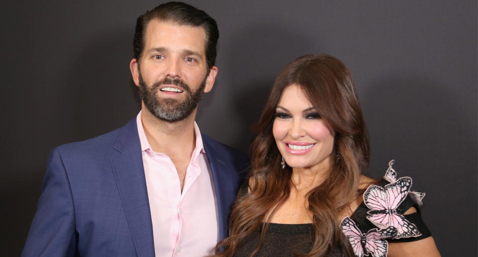 Donald trump Jr and Kimberly Guilfoyle.