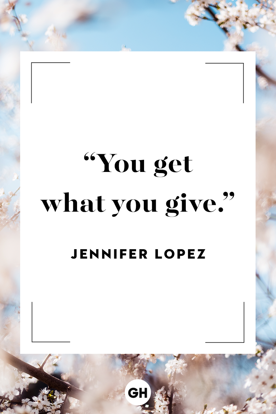 <p>You get what you give.</p>