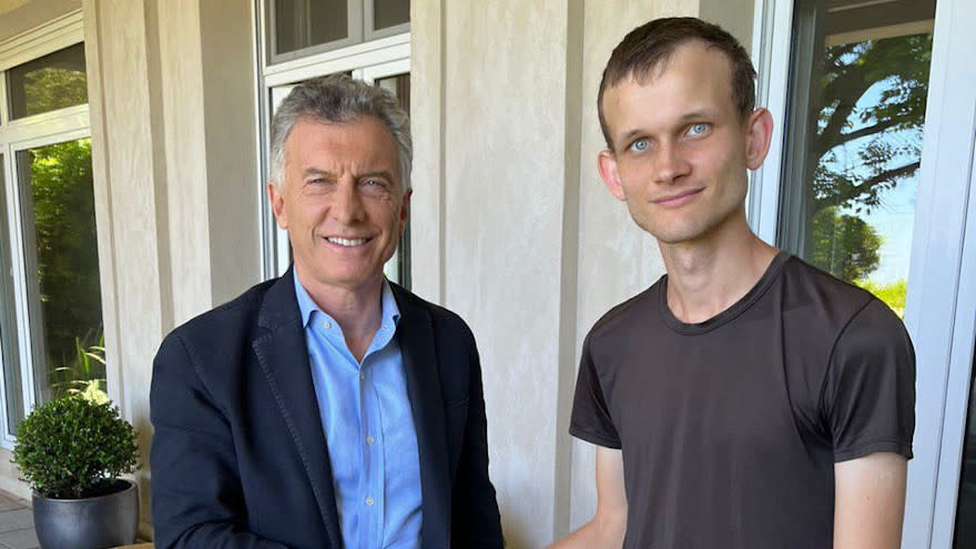 Buterin con Macri