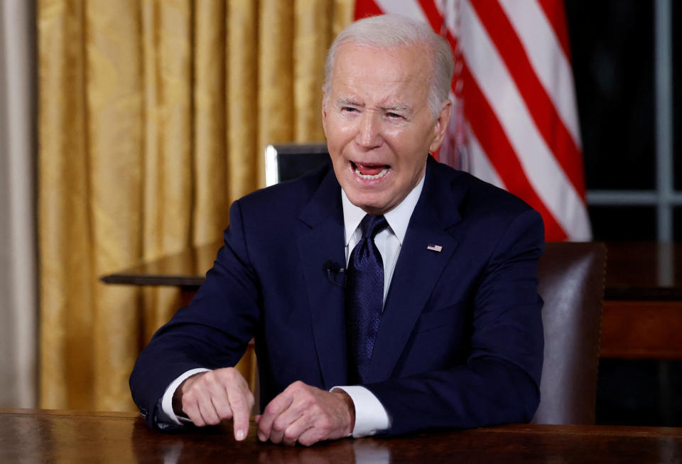 President Biden delivers a primetime address from the Oval Office.