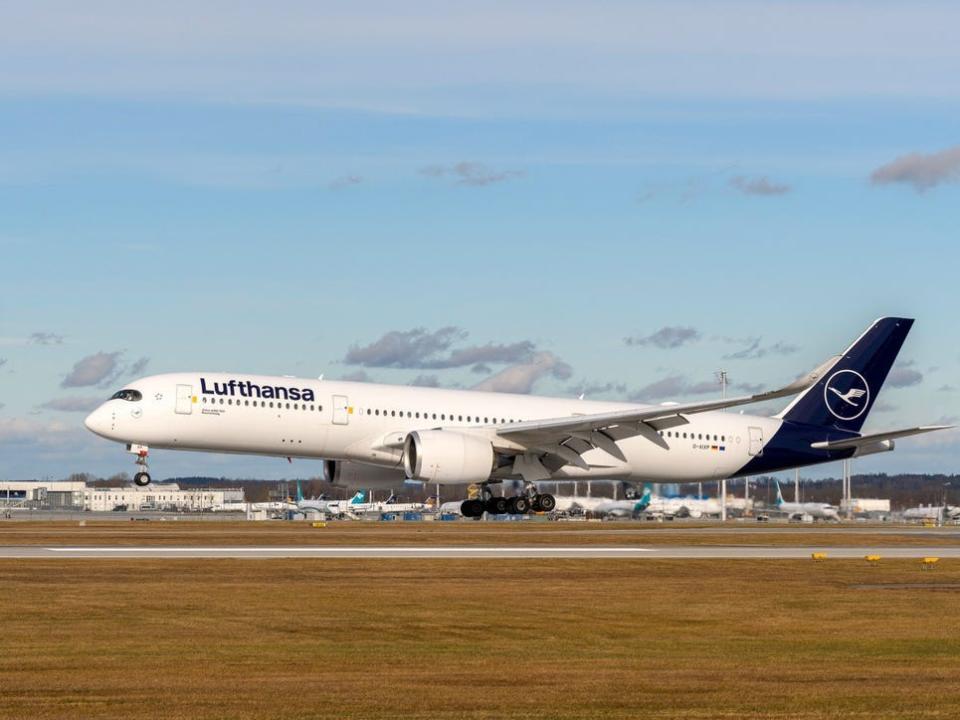 Lufthansa aircraft.