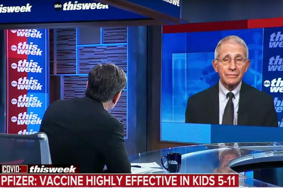 George Stephanopoulos interviews Dr. Anthony Fauci on “This Week”