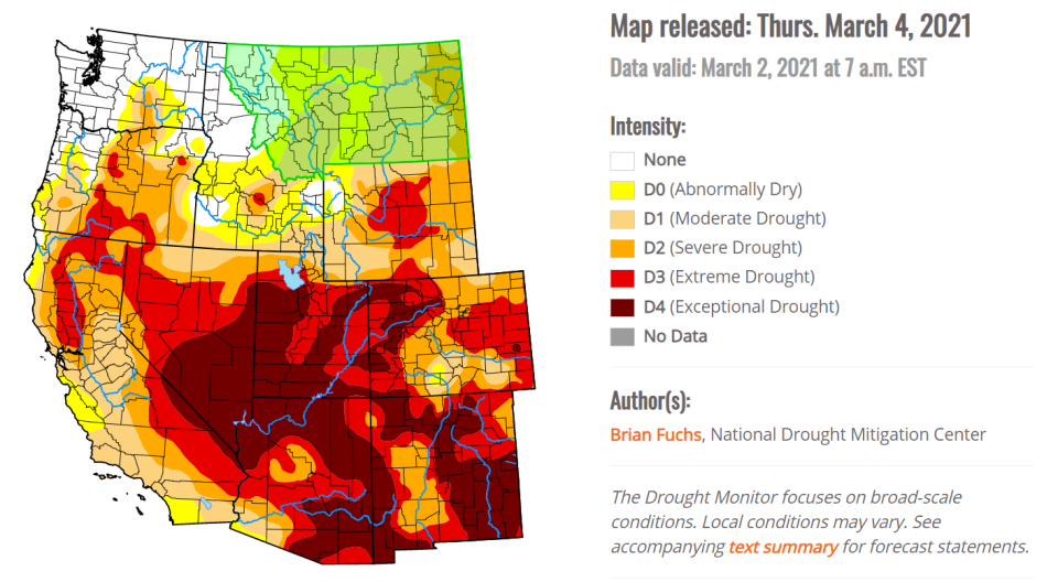 / Credit: US Drought Monitor