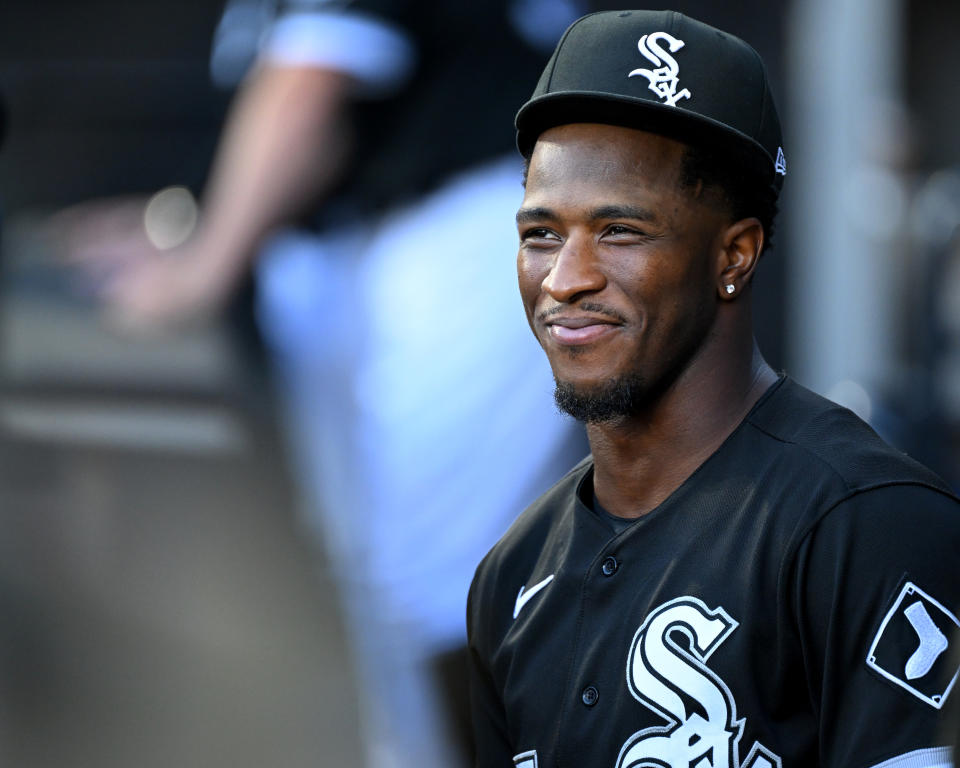 Tim Anderson took the shift rule to the extreme in an MLB ad with Blake Snell. (Photo by Ron Vesely/Getty Images)