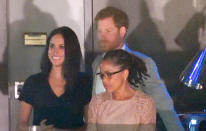 <p>The Prince and Markle made another appearance at the Invictus Games alongside Markle’s mother Doria. The trio sat in the royal box at the closing ceremony with Harry giving his girlfriend a kiss on the cheek. (Photo: Getty Images) </p>