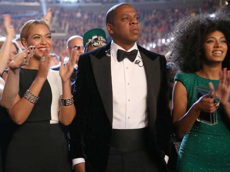 Beyoncé, Jay-Z, and Solange in 2013.