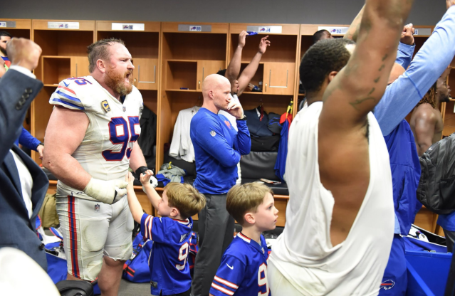 bengals locker room celebration today