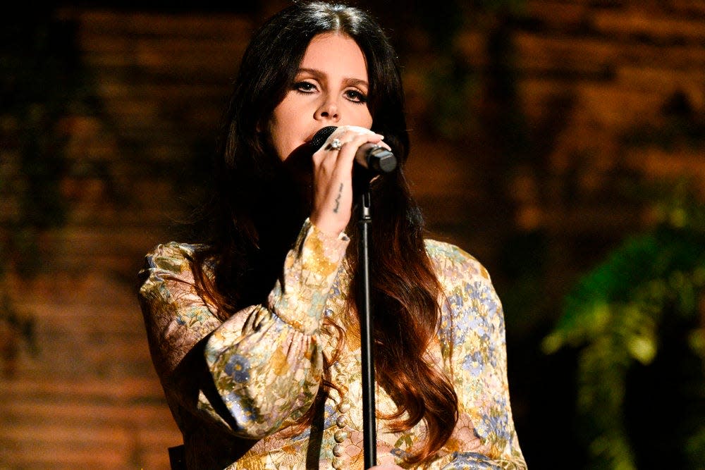 Lana Del Rey was among the performers on NBC's "Christmas at Graceland" TV special on Wednesday, Nov. 29, 2023.
