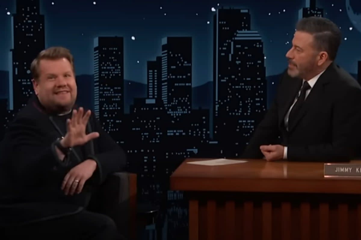 James Corden appearing on Jimmy Kimmel’s late night talk show (YouTube / Jimmy Kimmel Live)