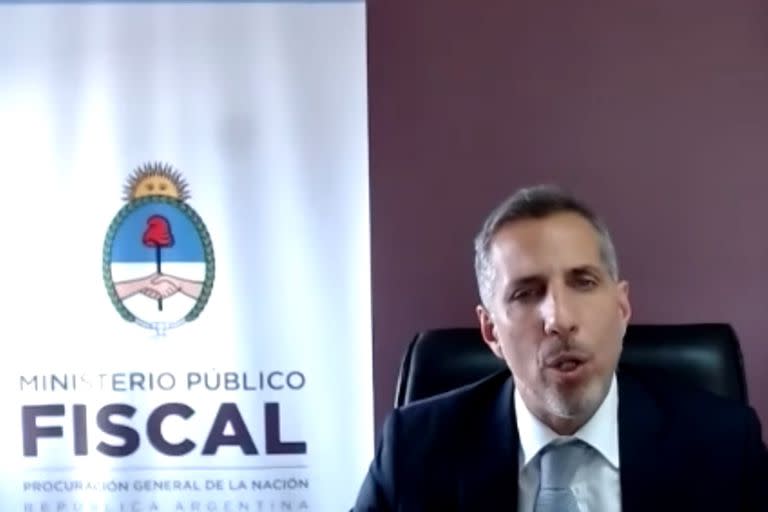 El fiscal Diego Luciani durante la última jornada de exposición del Ministerio Público.