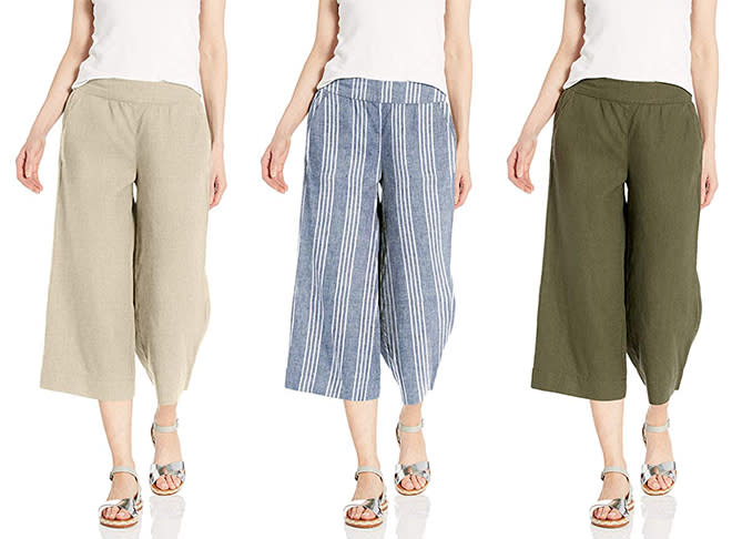 These trendy linen pants are comfortable, stylish and affordable. What more could you want?. (Photo: Amazon)