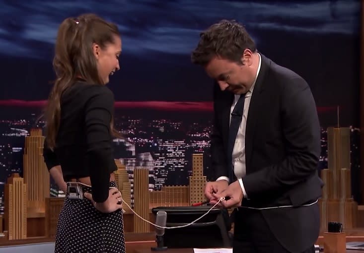 Alicia Vikander taught Jimmy Fallon a hilarious and bizarre drinking game