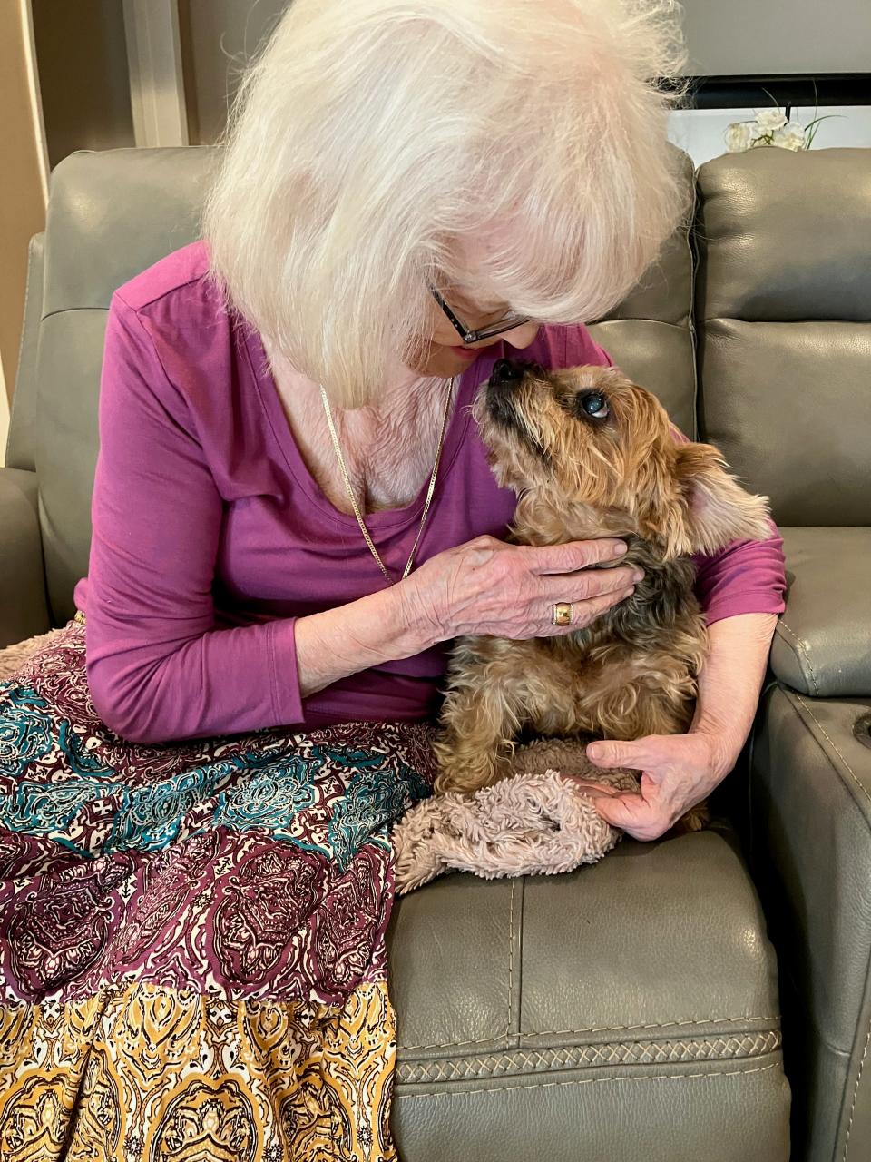 Gigi had a deep bond with my grandmother, Janet Durham. When my grandmother moved into a senior living facility a year-and-a-half ago, Gigi became ours.