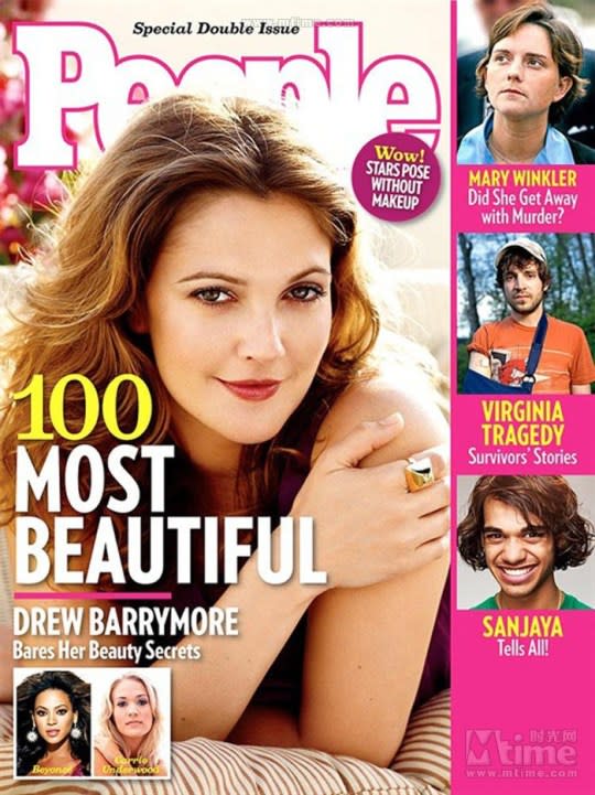 <p>Drew Barrymore, beautiful on the outside, believes “happiness is what makes you pretty. Period.” She added: “Happy people are beautiful. They become like a mirror and they reflect that happiness. If somebody walks in the room and they’re drop-dead gorgeous and sexy, it’s really fun to look at. But if someone is giving of their spirit and they make you laugh and feel good, that’s a whole other level of beauty.”</p>