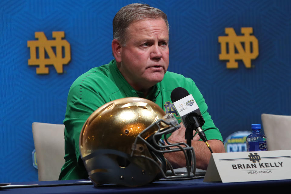 Brian Kelly has led Notre Dame to a 22-4 record the past two seasons. (Getty Images)