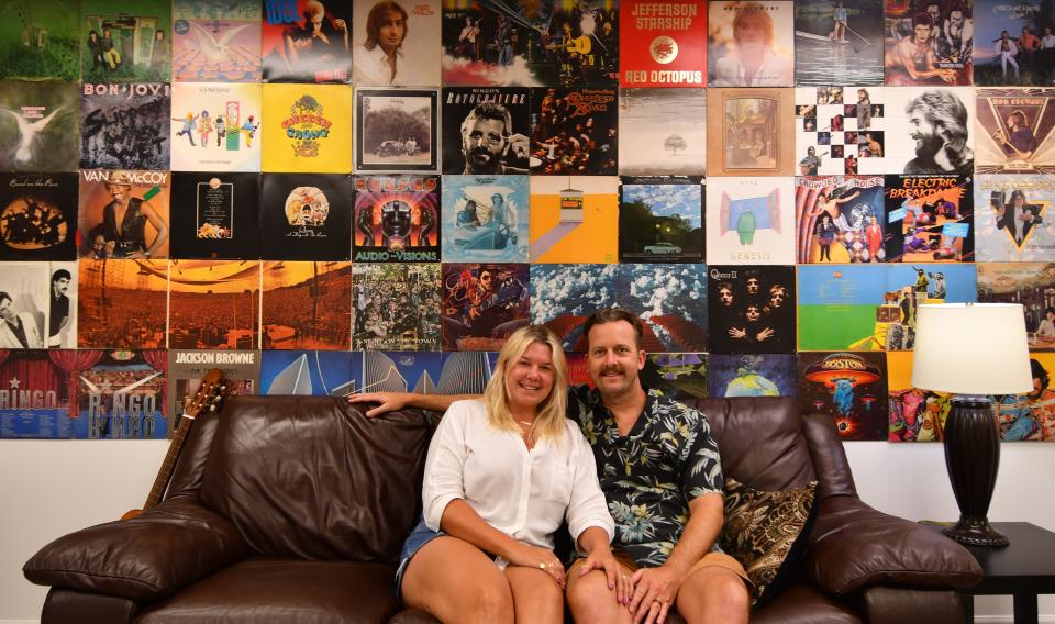 Brock Wollard owns The Groove Shack, and Erika, his wife, handles social media for the performance-based Satellite Beach music school.
