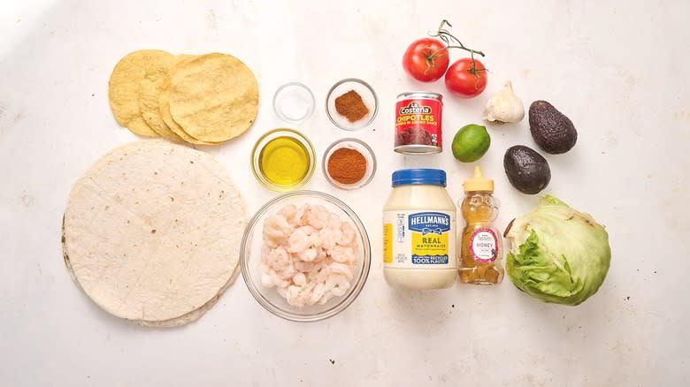 ingredients on a table