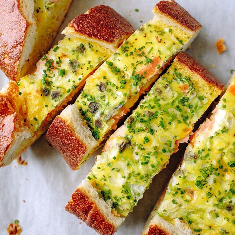 Smoked Salmon Egg Boats