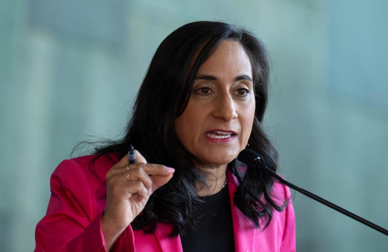 Treasury Board President Anita Anand has released supplementary estimates that cut $500 million from government spending. (Adrian Wyld/The Canadian Press - image credit)