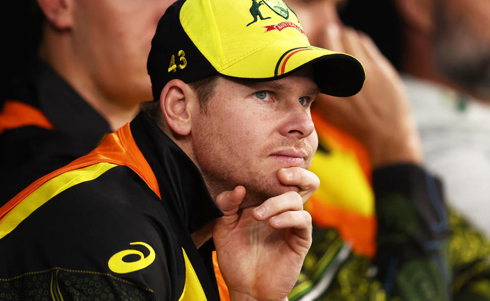 Steve Smith, pictured here during Australia's clash with Sri Lanka at the T20 World Cup.