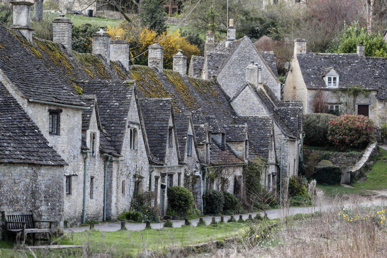 Arlington Row in the village of Bibury, Gloucestershire. (Photo by David Davies/PA Images via Getty Images)