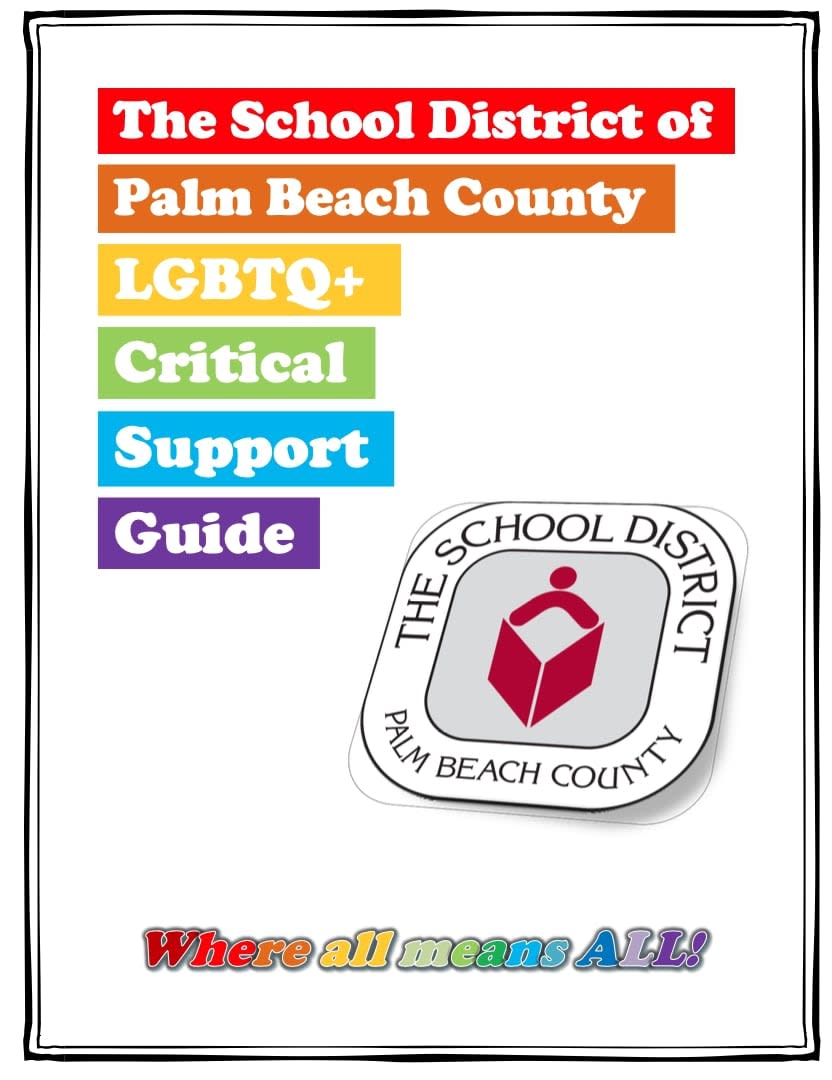 Palm Beach County's support guide for LGBTQ+ students.