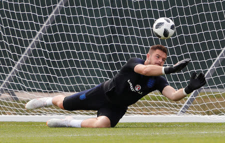 Soccer Football - World Cup - England Training - England Training Camp, Saint Petersburg, Russia - June 17, 2018 England's Jack Butland during training REUTERS/Lee Smith