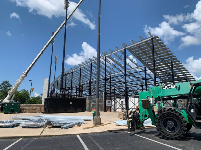 FAMU Bragg Memorial Stadium Phase 2a construction activities as of Friday, May 6.