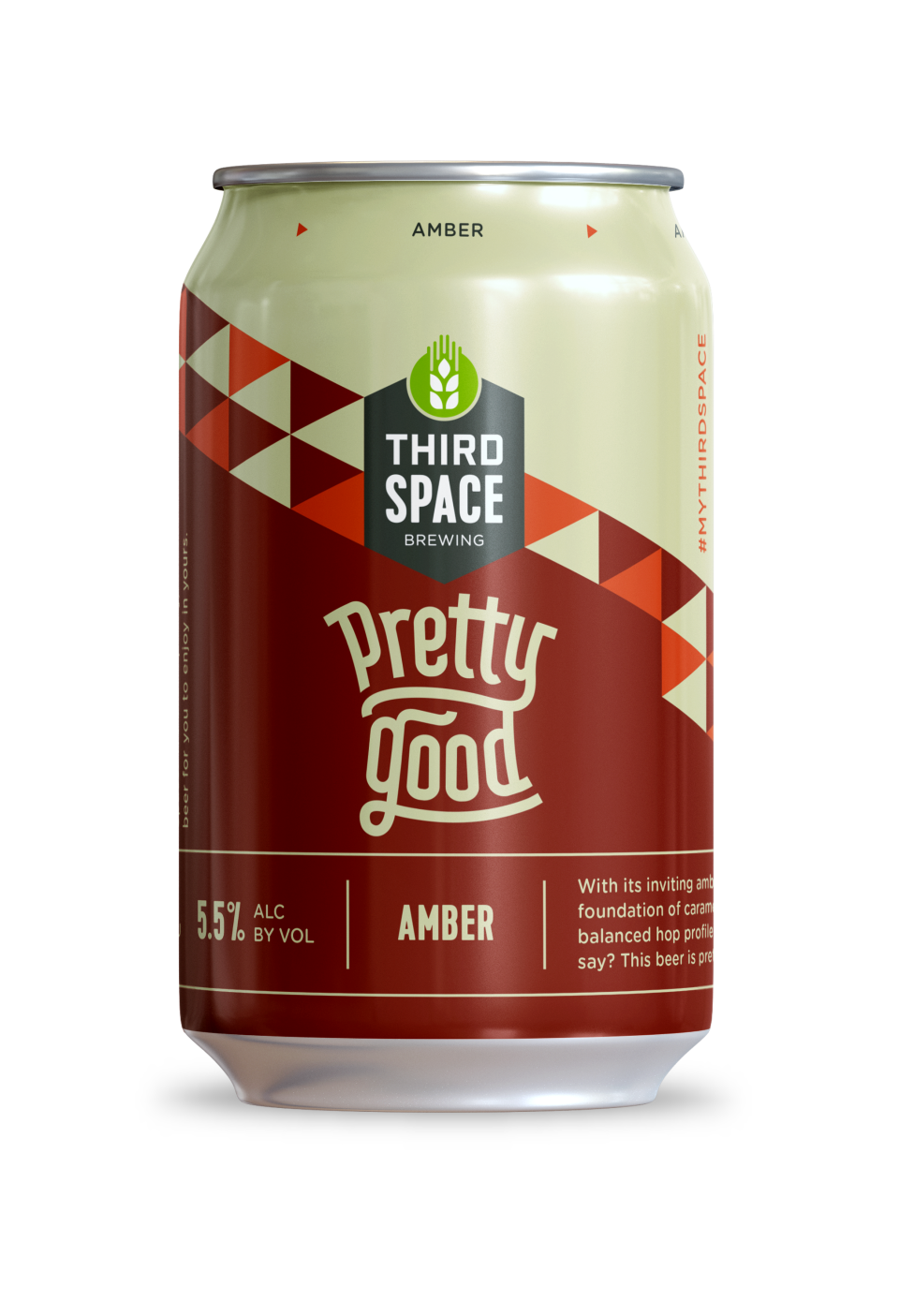 Pretty Good Amber is Third Space Brewing's first ever amber ale.