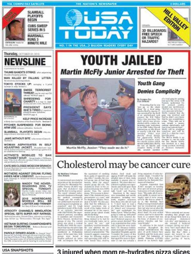 USA TODAY's Back to the Future tribute