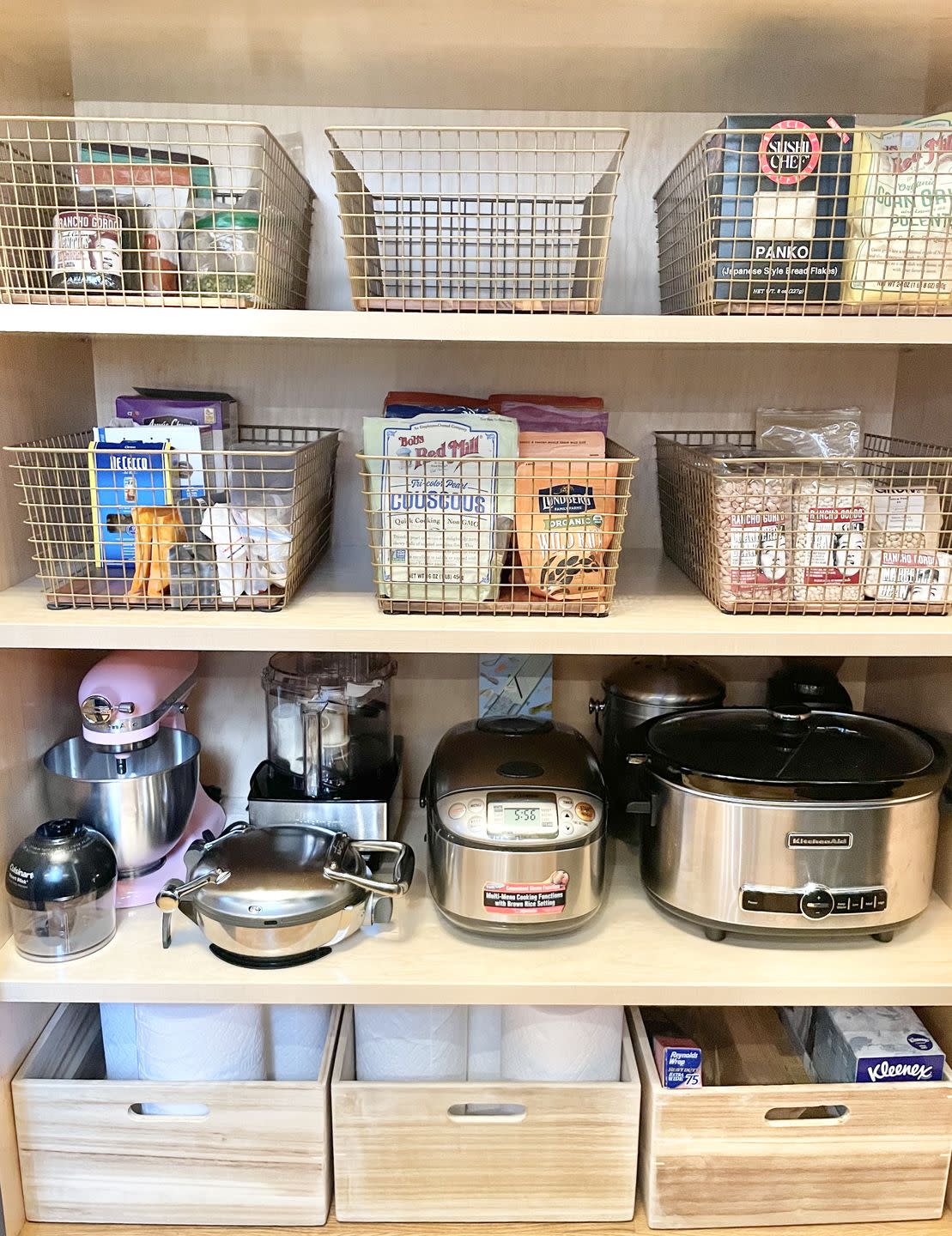 pantry with appliances