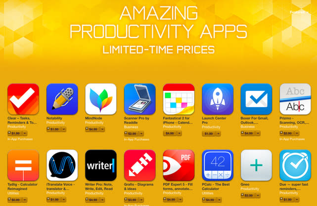 Amazing Productivity Apps Sale