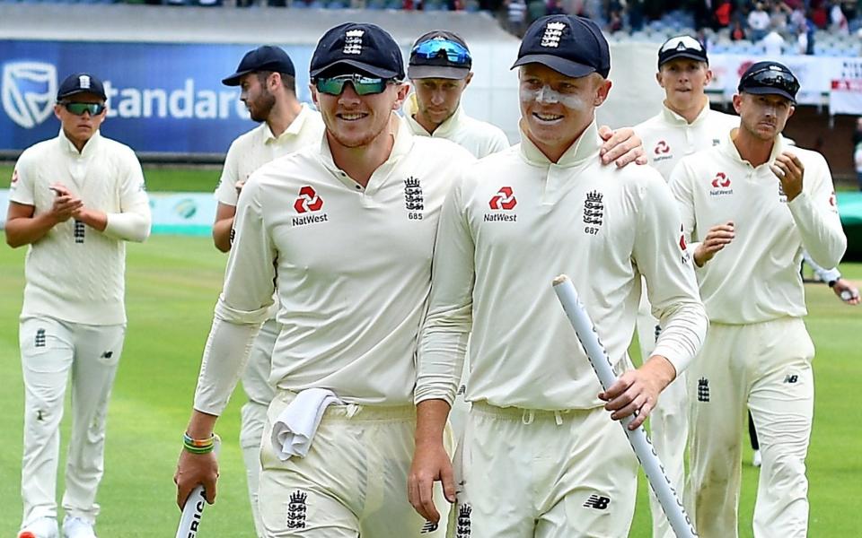 Dom Bess and Ollie Pope lead England off at port Elizabeth - Getty Images Europe