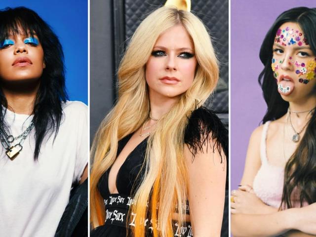 From left: Fefe Dobson, Avril Lavigne and Olivia Rodrigo. The pop-punk legend Lavigne, who is a partially behind the pop-punk resurgence going on now, is performing at this year&#39;s Juno Awards, nearly twenty years after she won best new artist there.  (Mathew Guido, Getty Images, Geffen Records - image credit)