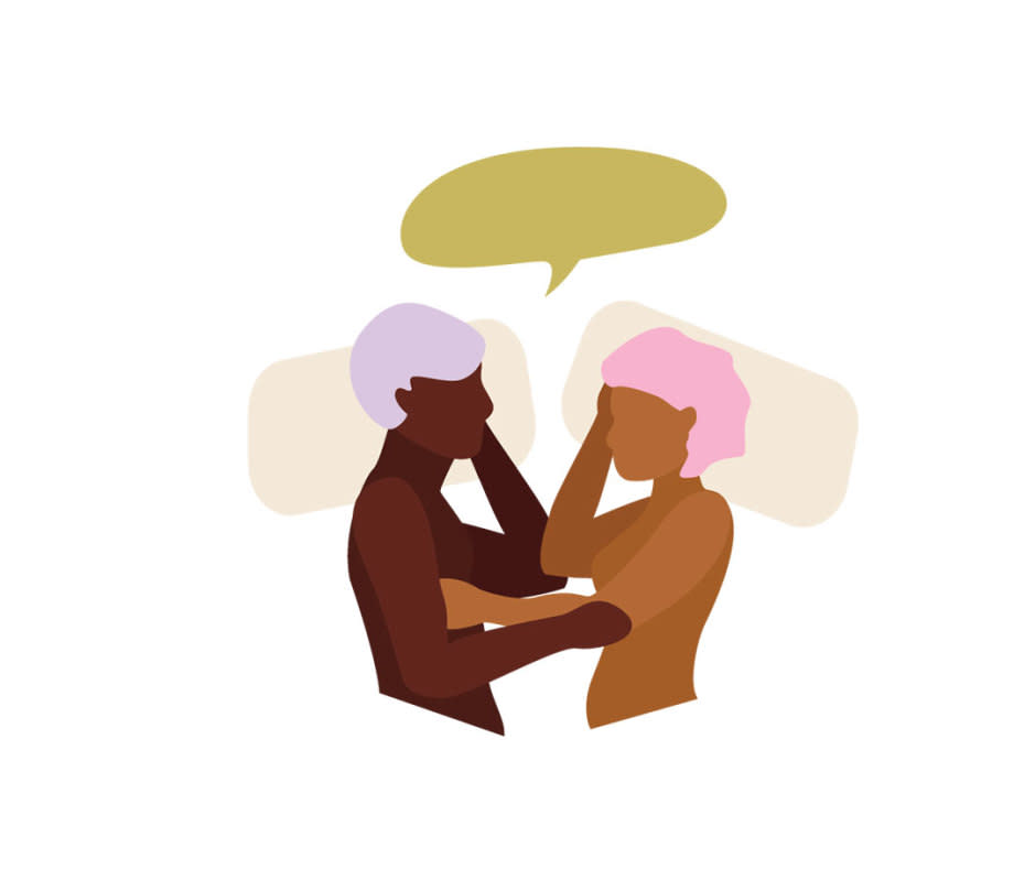 <p>Illustration by Katie Buckleitner </p><p>Another guaranteed way to get your partner off is to ask them. Vulva-owners understand what excites them most. Maybe it's physical touch, emotional connection, or they secretly want you to be rougher.</p><p>"For some, pleasure comes from looking at each other face-to-face and saying beautiful things while kissing," says Caust. "And for others, it comes from erotic touching." </p><p>Their feedback will strip down barriers in the bedroom (or other places) and allow for a more pleasurable experience for you both.</p>