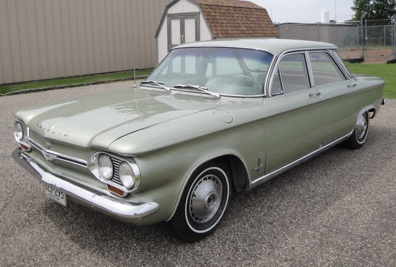 Image: <a class="link " href="https://en.wikipedia.org/wiki/Chevrolet_Corvair#/media/File:Flickr_-_DVS1mn_-_64_Chevrolet_Corvair_Monza_(3)_(cropped).jpg" rel="nofollow noopener" target="_blank" data-ylk="slk:Wikicommons;elm:context_link;itc:0;sec:content-canvas">Wikicommons</a>