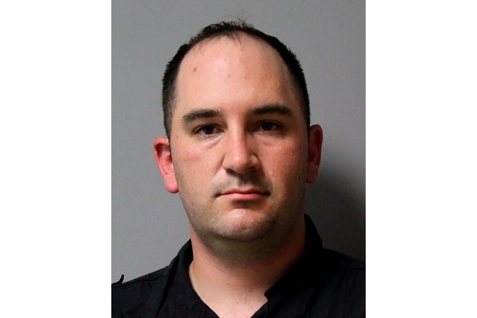 Booking photograph of Daniel Perry (Austin Police Department)