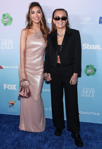 <p>John Salangsang/Variety via Getty Images</p> Chrishell Stause and G Flip at the 21st Annual G'Day USA Arts Gala held at Skirball Cultural Center on Feb. 1, 2024 in Los Angeles