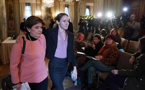 Gloria Allred and Teala Davies  - Credit: AFP&nbsp;