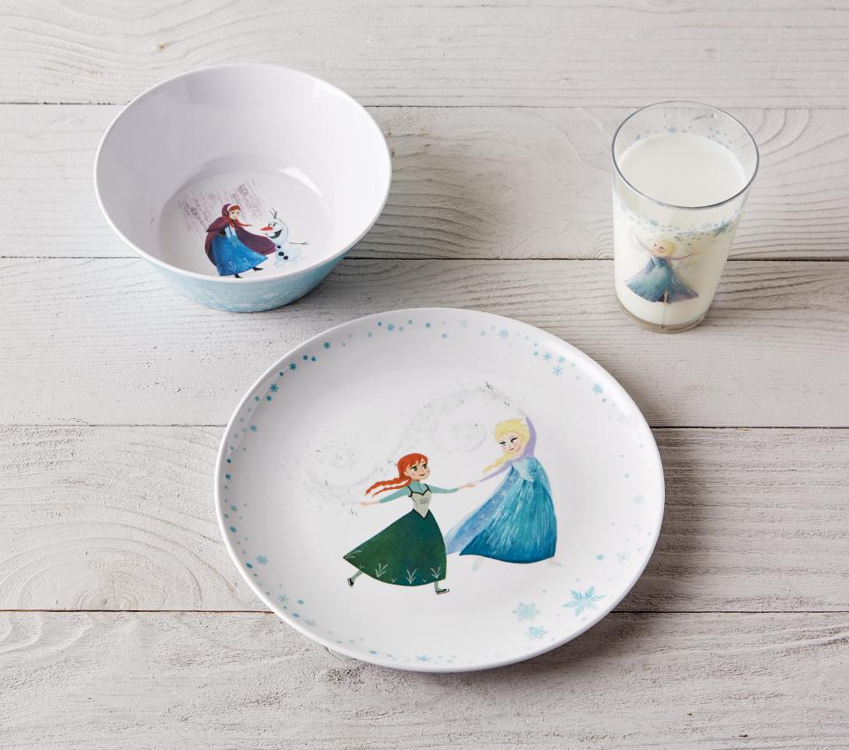 "Frozen 2" table top gift set from Pottery Barn.
