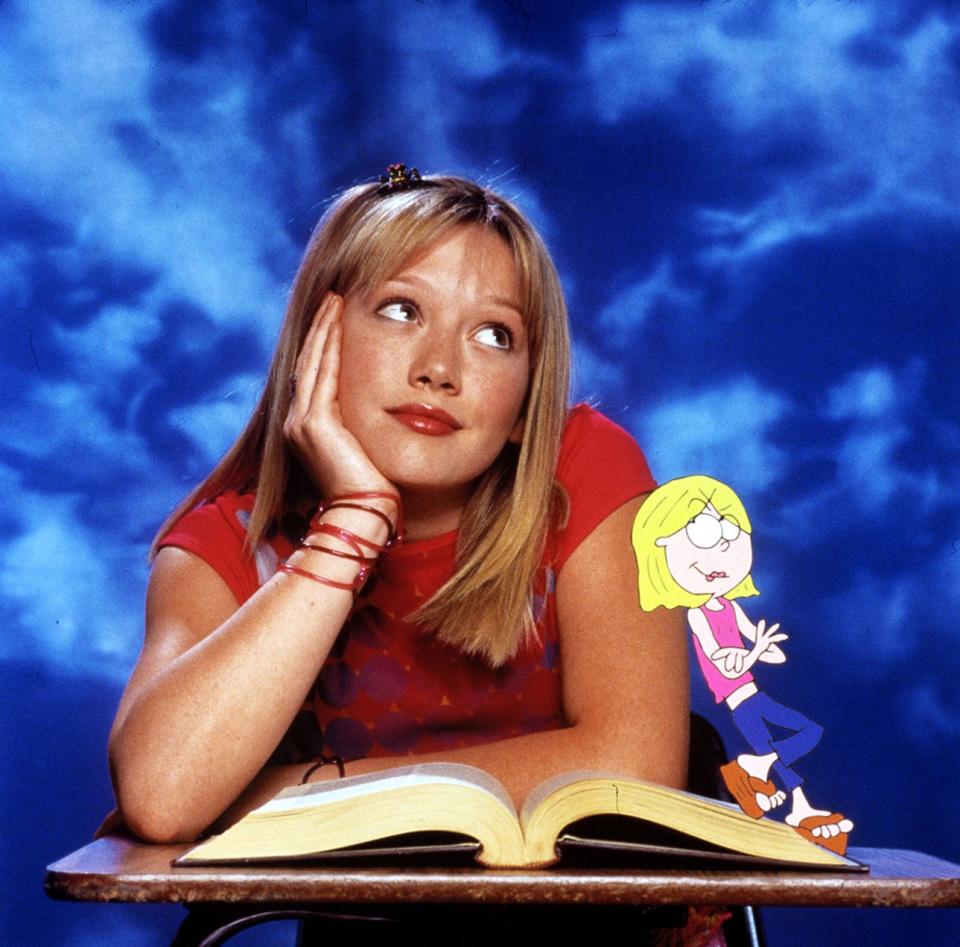 Hilary Duff and her animated friend Lizzie McGuire.