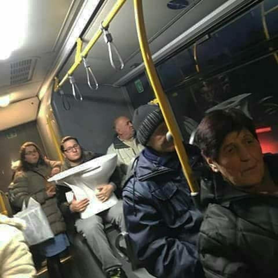 Las cosas más extrañas vistas en el transporte público