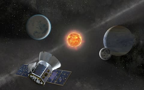 NASAs Transiting Exoplanet Survey Satellite (TESS) - Credit: AFP
