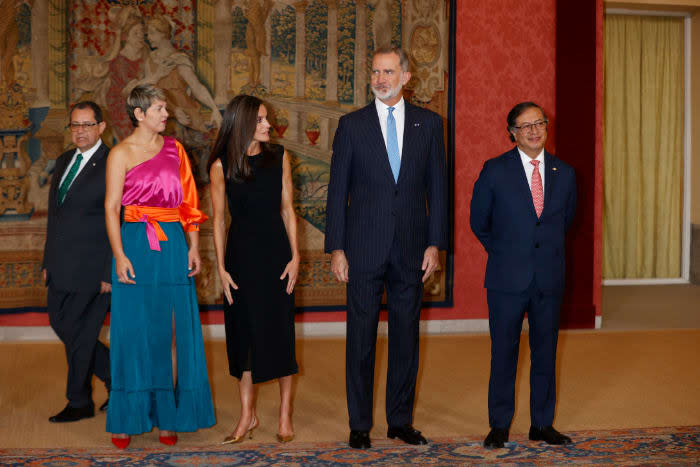 Los Reyes junto al presidente de Colombia y su esposa