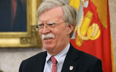 John Bolton, the White House national security adviser - Credit: Chip Somodevilla/Getty Images